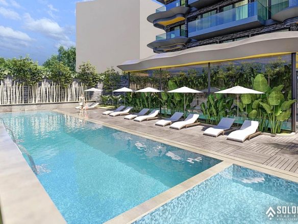 Beachfront Luxury Flats Close to Amenities in Tosmur - Alanya - Antalya - Turkey