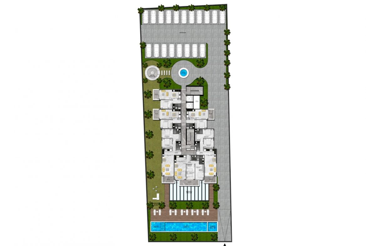 Beachfront Luxury Flats Close to Amenities in Tosmur - Alanya - Antalya - Turkey