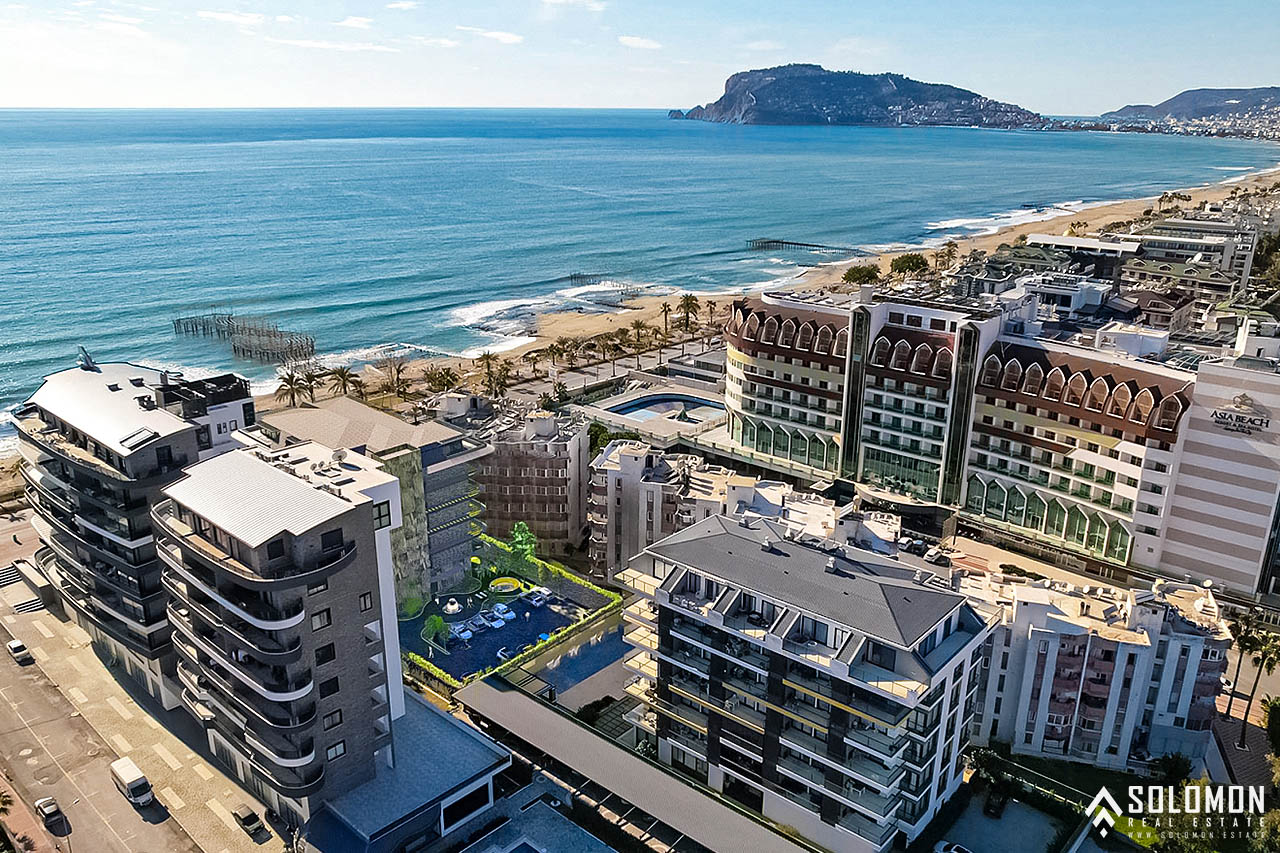 Beachfront Luxury Flats Close to Amenities in Tosmur - Alanya - Antalya - Turkey