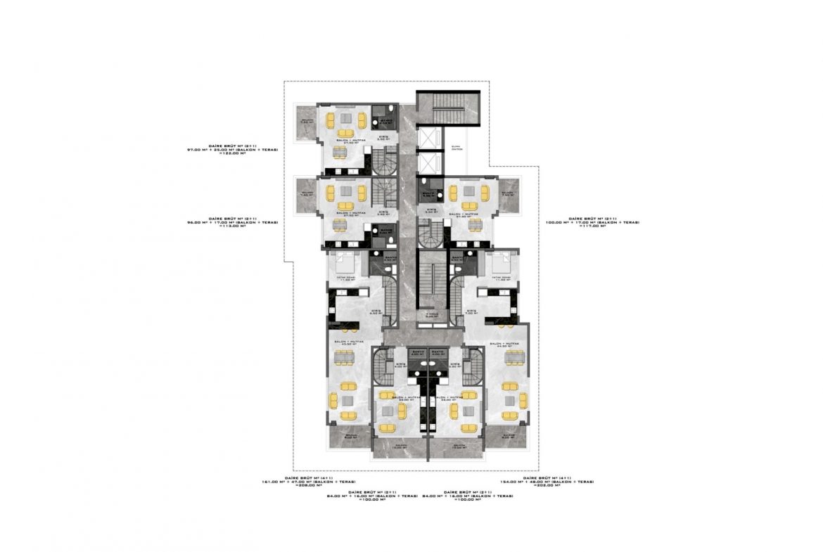 Beachfront Luxury Flats Close to Amenities in Tosmur - Alanya - Antalya - Turkey