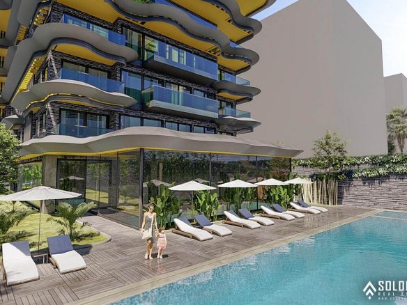 Beachfront Luxury Flats Close to Amenities in Tosmur - Alanya - Antalya - Turkey