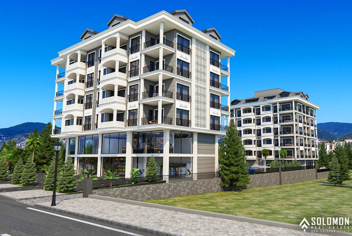 Sea View Real Estate in a Complex with Rich Facilities in Kargıcak - Alanya - Antalya - Turkey