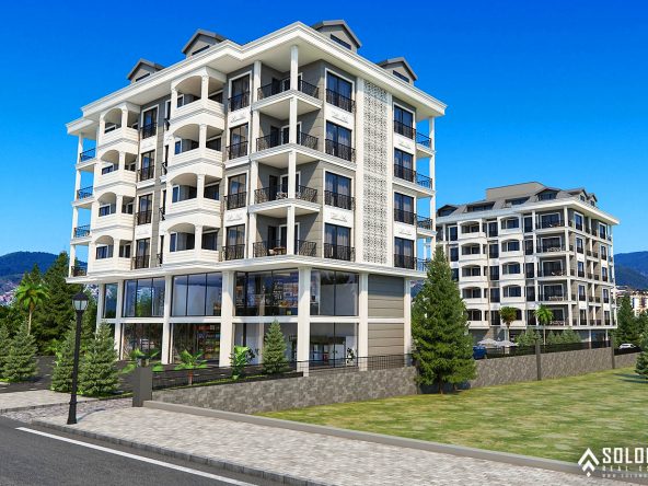 Sea View Real Estate in a Complex with Rich Facilities in Kargıcak - Alanya - Antalya - Turkey