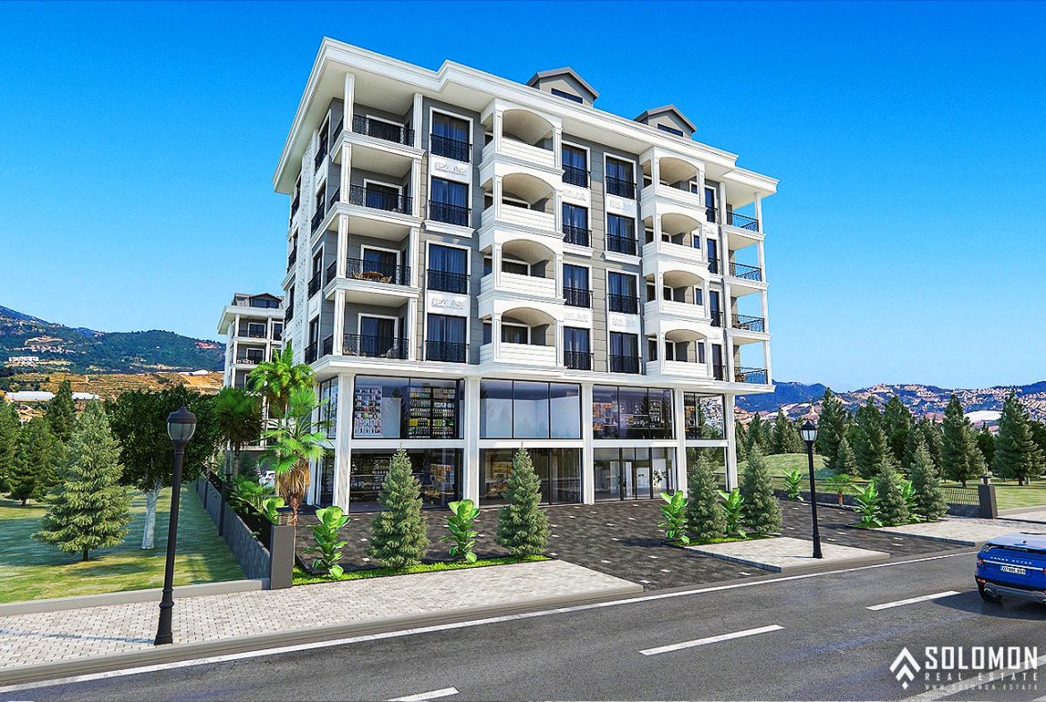 Sea View Real Estate in a Complex with Rich Facilities in Kargıcak - Alanya - Antalya - Turkey