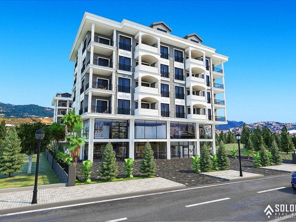 Sea View Real Estate in a Complex with Rich Facilities in Kargıcak - Alanya - Antalya - Turkey