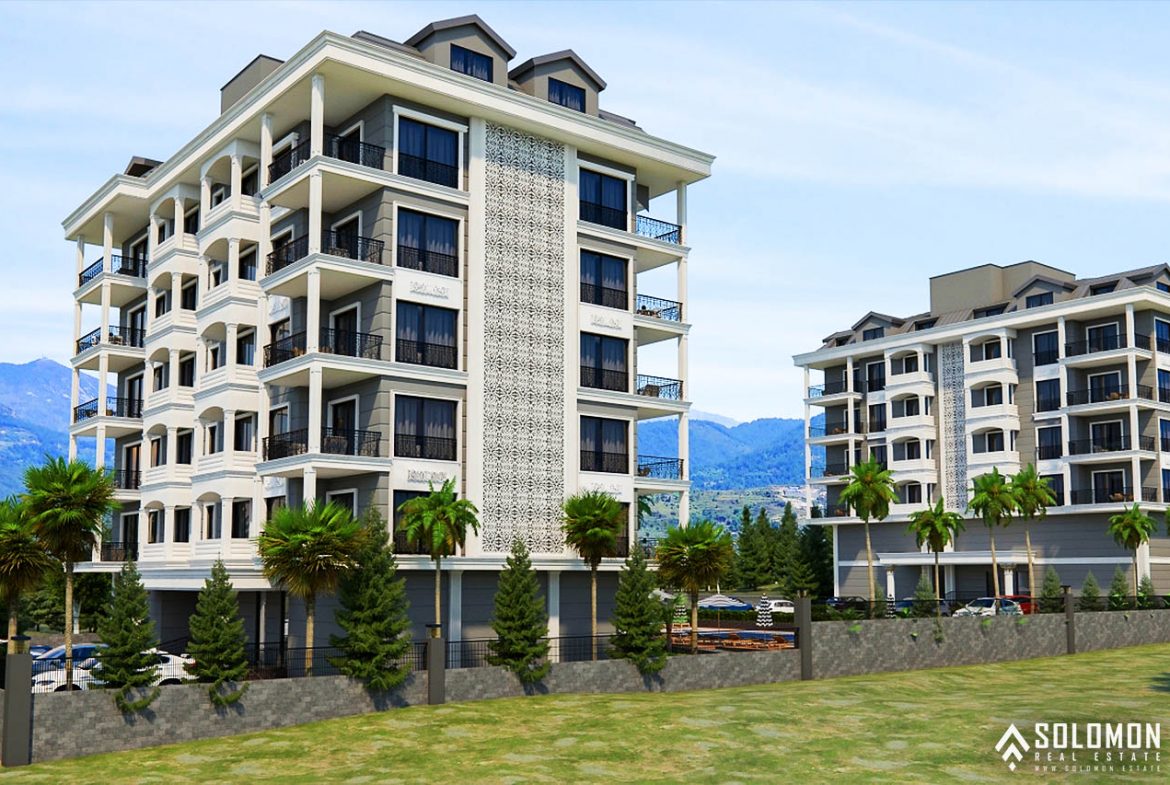 Sea View Real Estate in a Complex with Rich Facilities in Kargıcak - Alanya - Antalya - Turkey