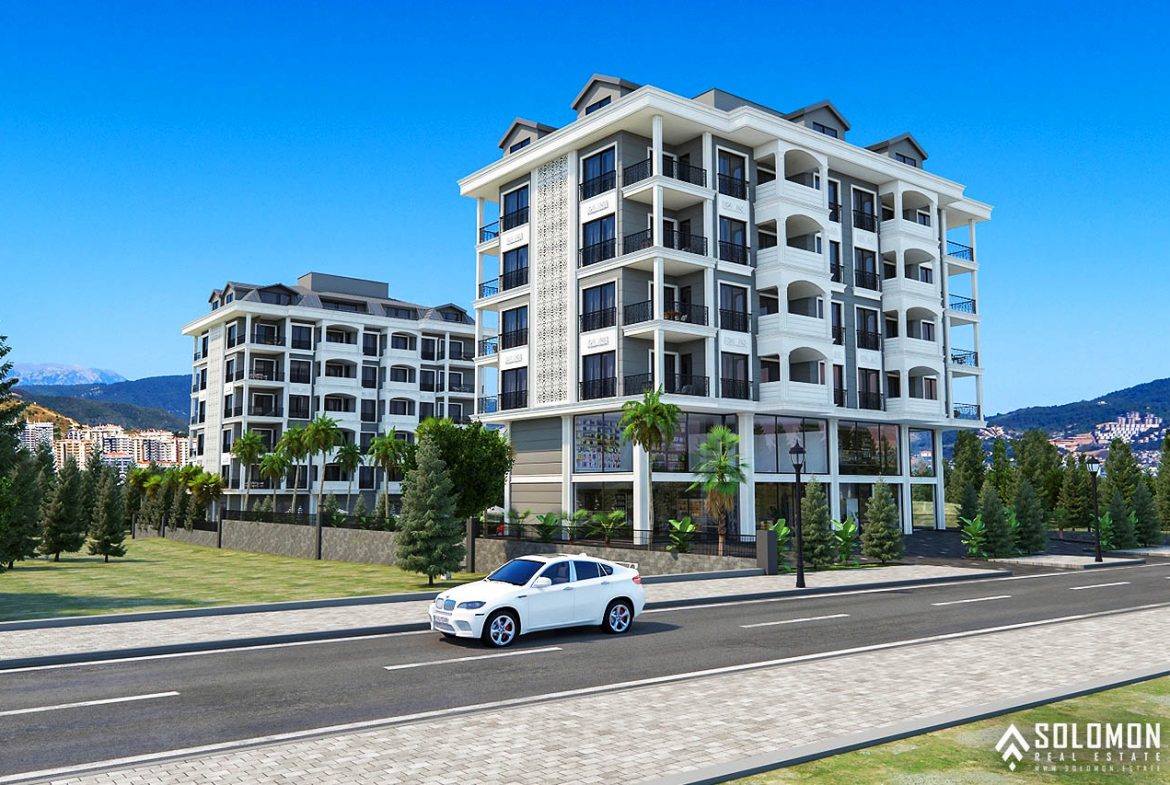 Sea View Real Estate in a Complex with Rich Facilities in Kargıcak - Alanya - Antalya - Turkey