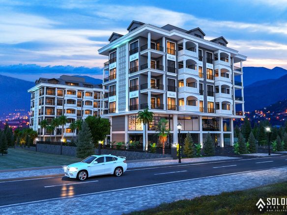 Sea View Real Estate in a Complex with Rich Facilities in Kargıcak - Alanya - Antalya - Turkey