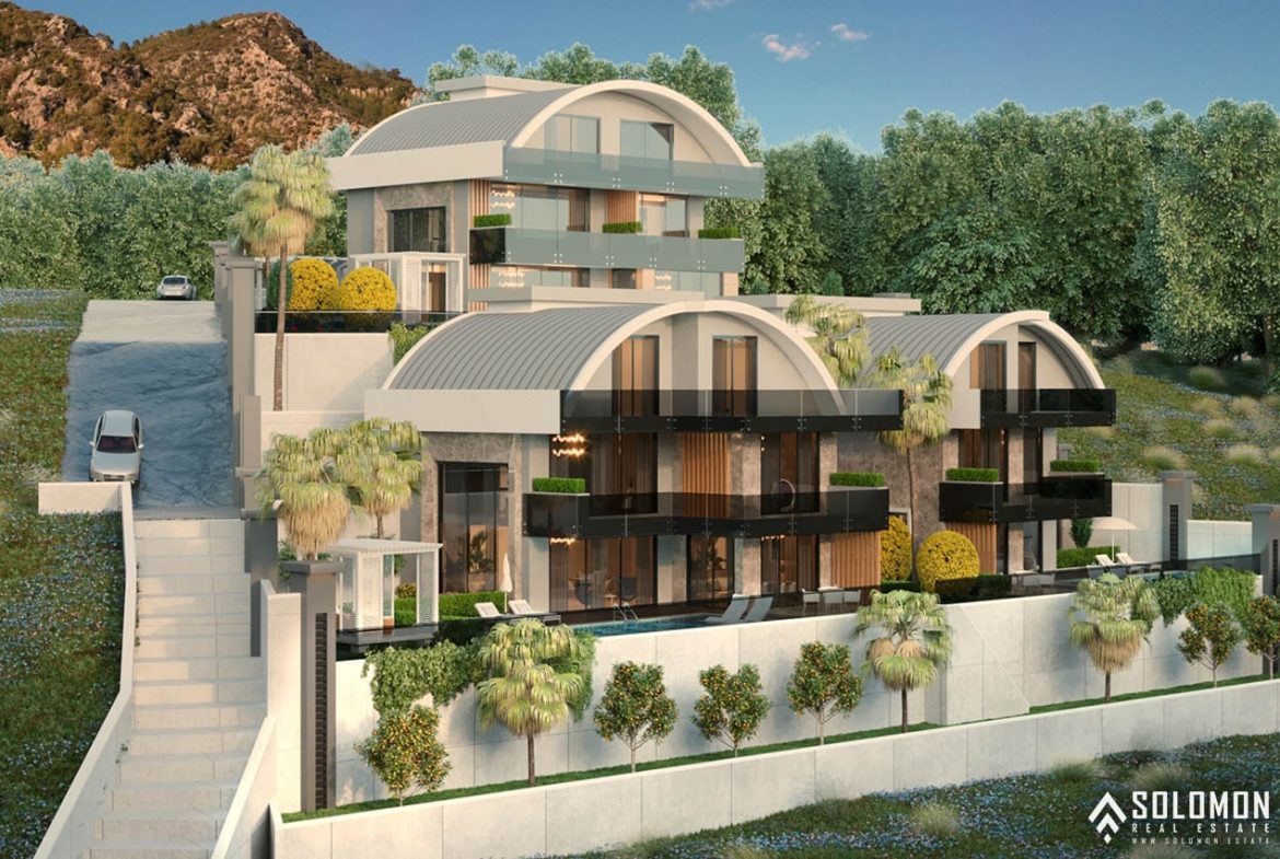 Villas with Astonishing Views in the Center of Alanya - Tepe - Antalya - Turkey
