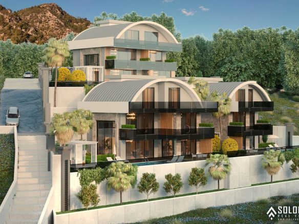 Villas with Astonishing Views in the Center of Alanya - Tepe - Antalya - Turkey