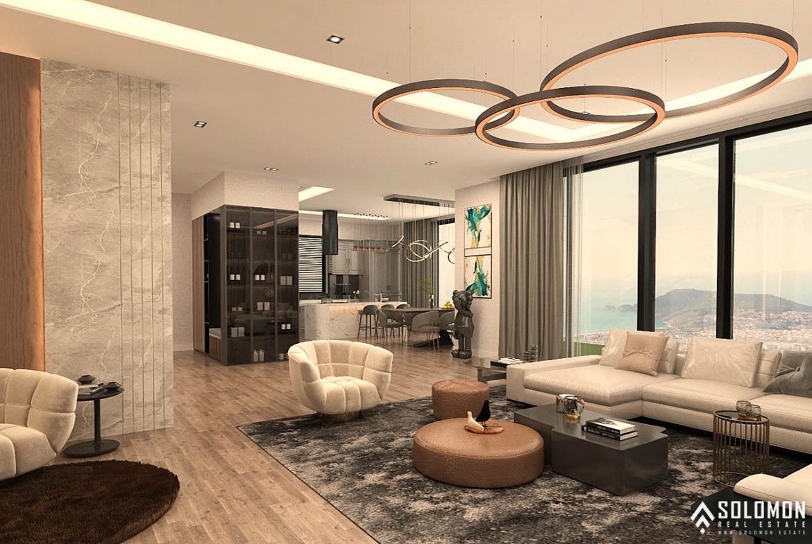 Villas with Astonishing Views in the Center of Alanya - Tepe - Antalya - Turkey