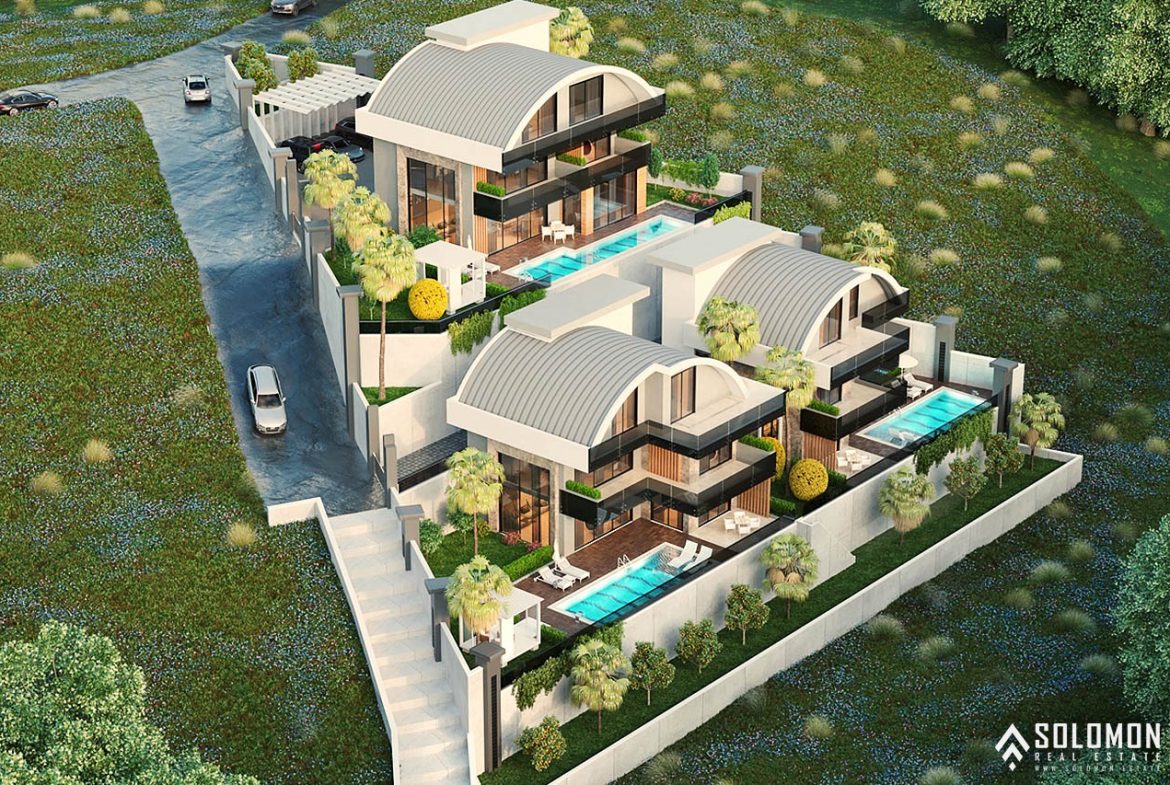 Villas with Astonishing Views in the Center of Alanya - Tepe - Antalya - Turkey