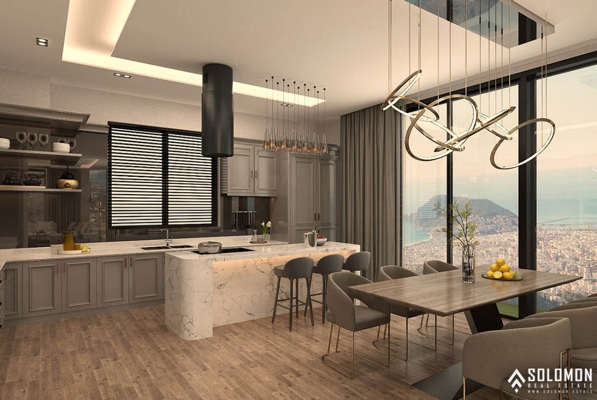 Villas with Astonishing Views in the Center of Alanya - Tepe - Antalya - Turkey