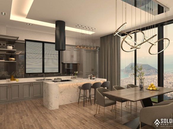 Villas with Astonishing Views in the Center of Alanya - Tepe - Antalya - Turkey