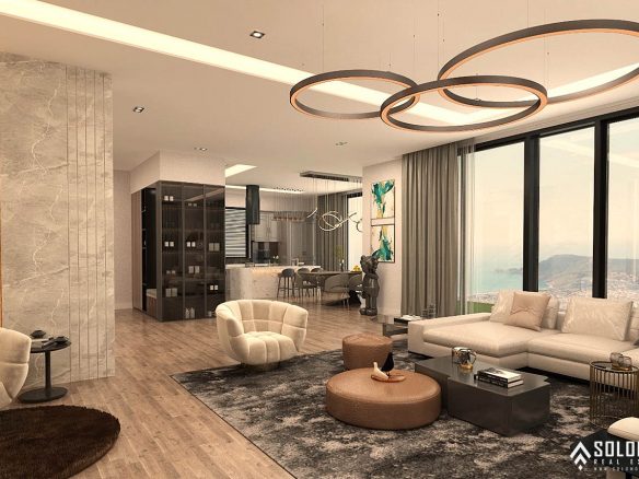 Villas with Astonishing Views in the Center of Alanya - Tepe - Antalya - Turkey