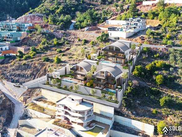 Villas with Astonishing Views in the Center of Alanya - Tepe - Antalya - Turkey