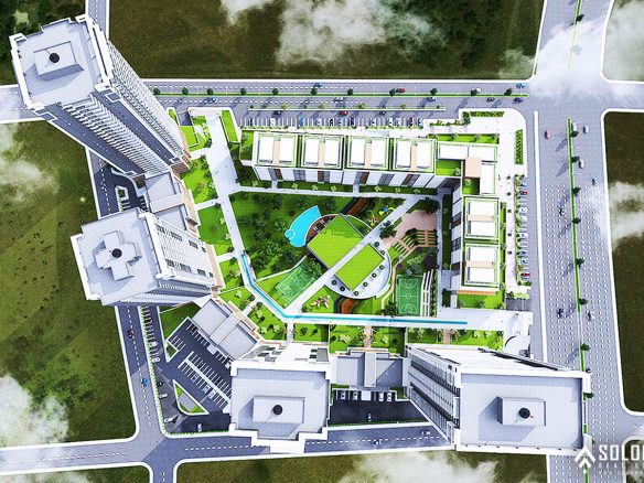 Prestigious Offices in the Popular Area of İncek - Kızılcaşar Mahallesi - Gölbaşı - Ankara - Turkey