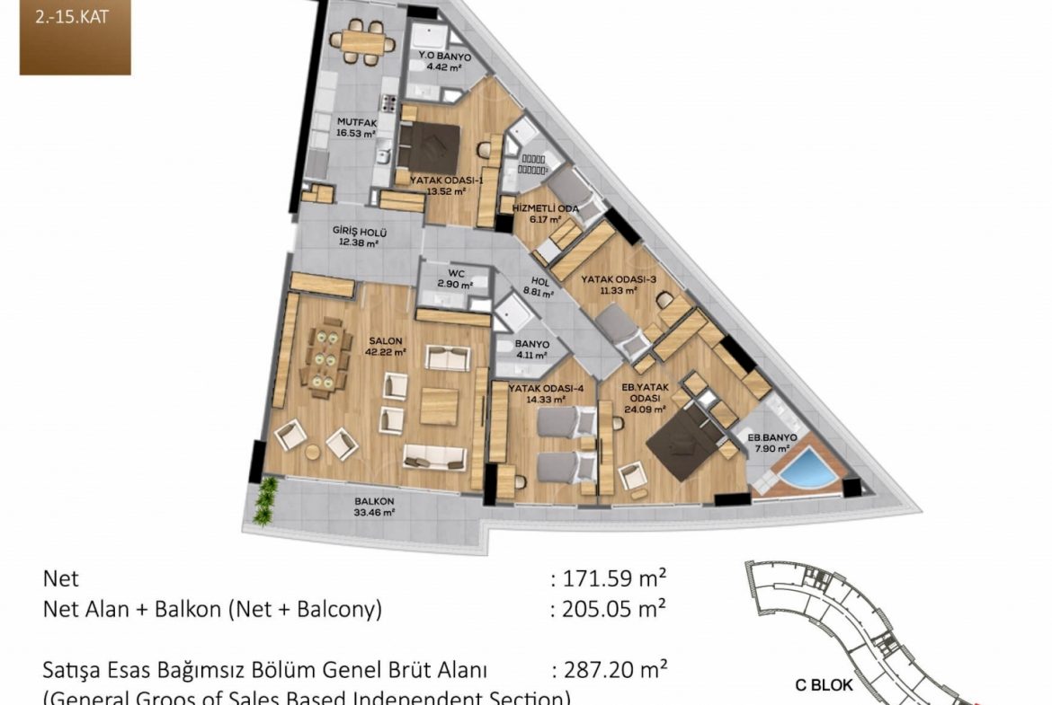 Luxurious Apartments with Sea View in Büyükçekmece - Istanbul - Marmara - Turkey