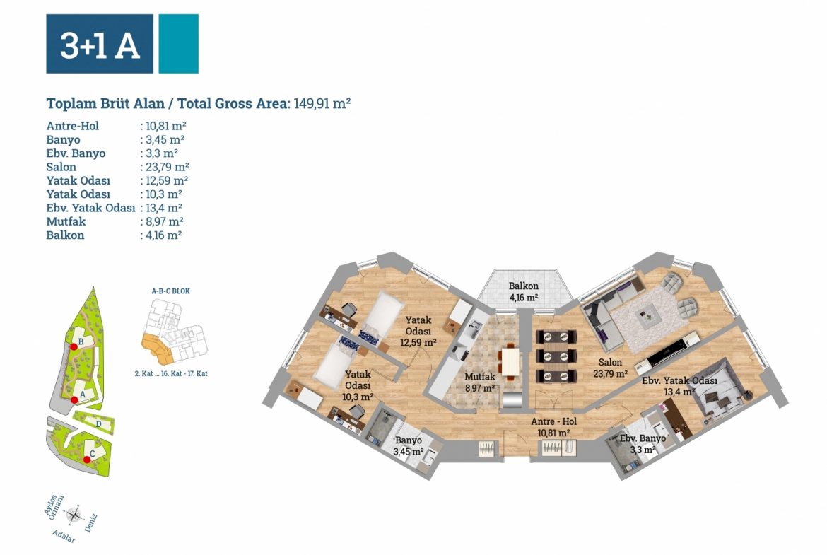Sea View Apartments in a Luxurious Project in Kartal - Istanbul - Marmara - Turkey