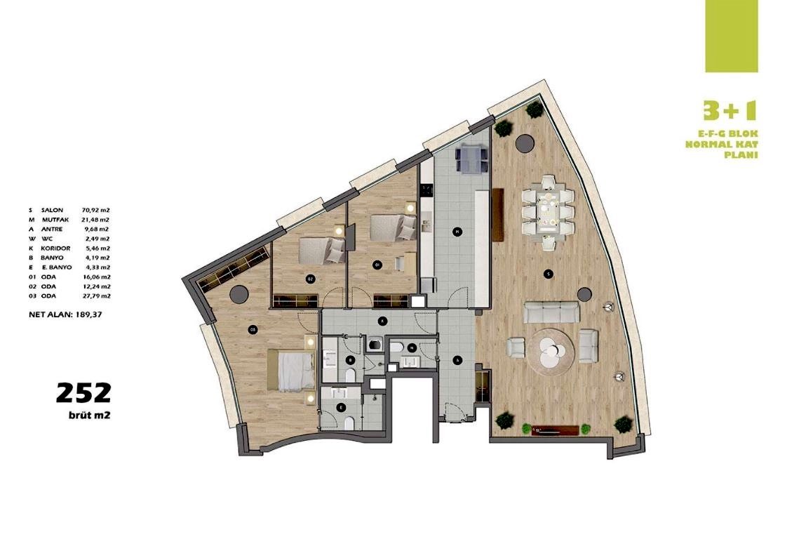 Apartments in Üsküdar Close to Subway and All Access Roads - Altunizade - Istanbul - Marmara - Turkey