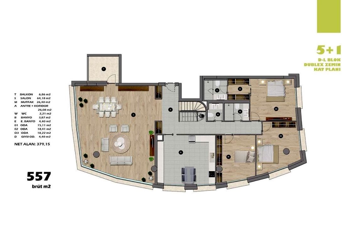 Apartments in Üsküdar Close to Subway and All Access Roads - Altunizade - Istanbul - Marmara - Turkey