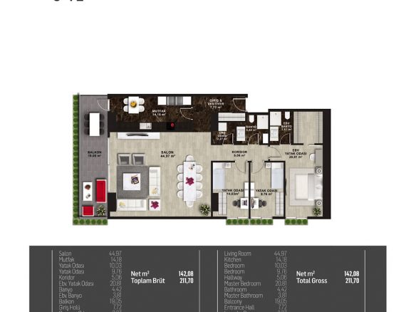 Centrally Located Investment Apartments with Panoramic Pools in Kadiköy - Fikirtepe - Istanbul - Turkey