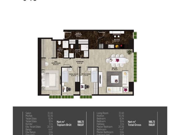 Centrally Located Investment Apartments with Panoramic Pools in Kadiköy - Fikirtepe - Istanbul - Turkey