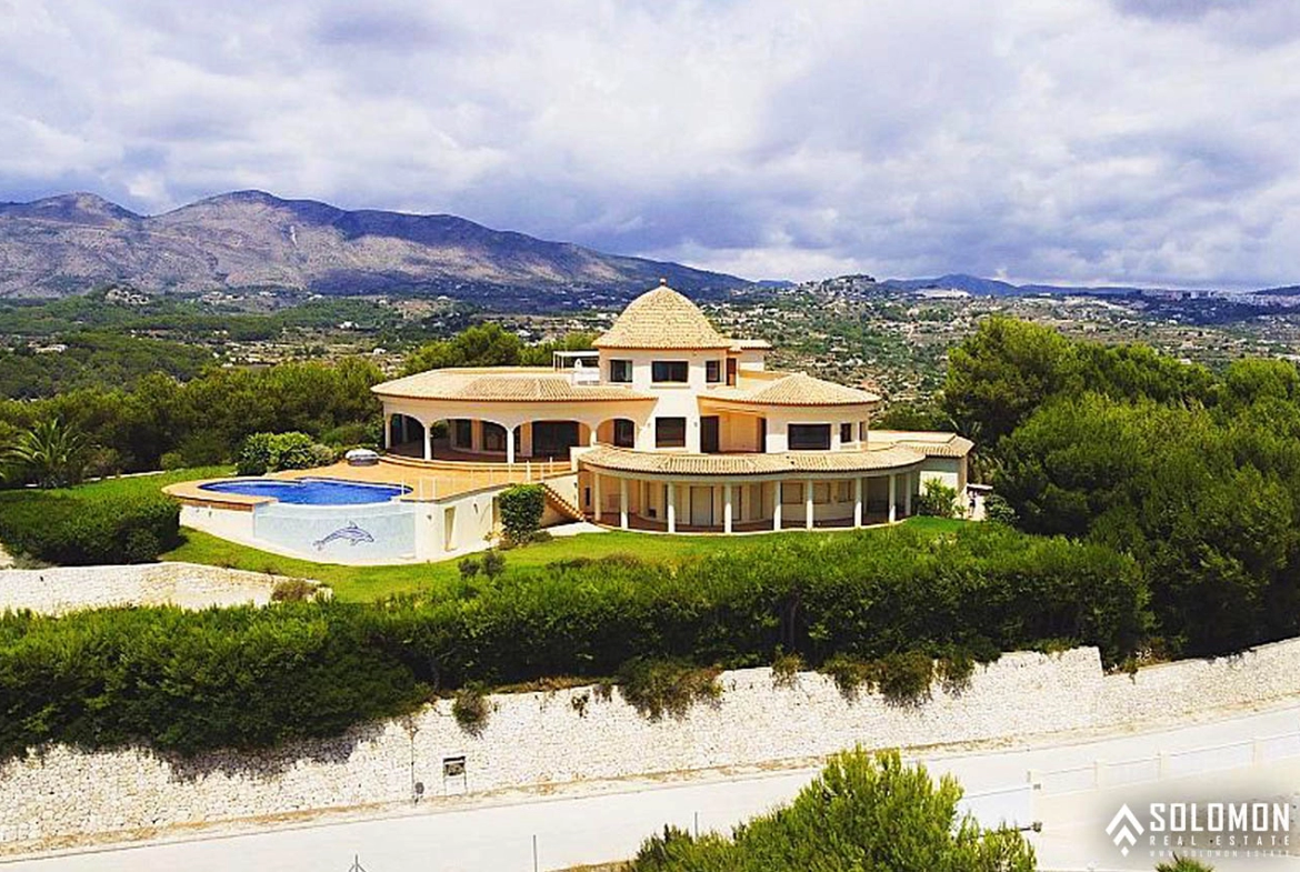 Luxury House with Panoramic Sea and Town View in Calpe – Costa Blanca – Alicante – Valencia – Spain