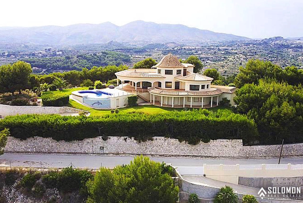 Luxury House with Panoramic Sea and Town View in Calpe – Costa Blanca – Alicante – Valencia – Spain