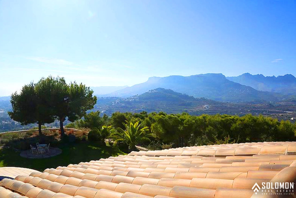 Luxury House with Panoramic Sea and Town View in Calpe – Costa Blanca – Alicante – Valencia – Spain