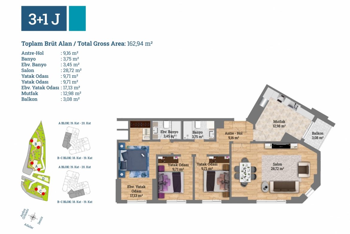 Sea View Apartments in a Luxurious Project in Kartal - Istanbul - Marmara - Turkey